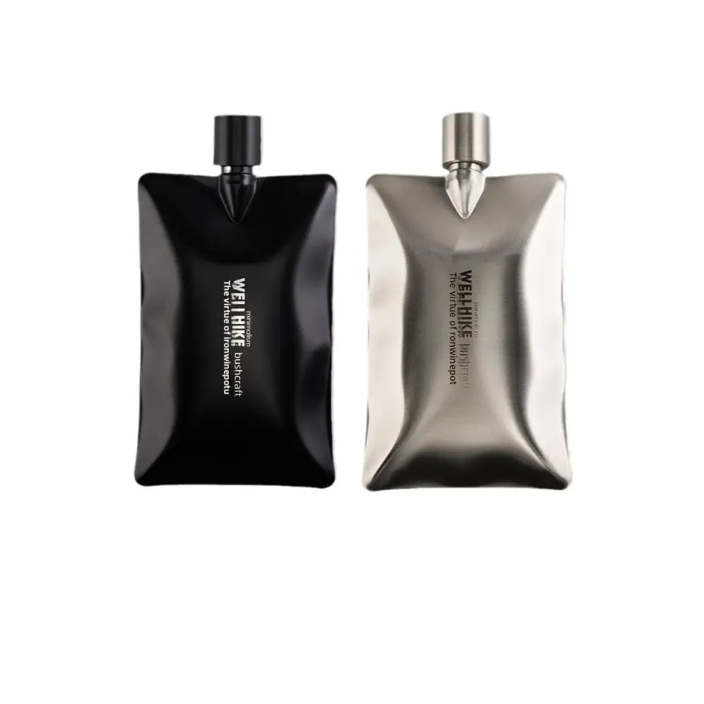 Outdoor 304 Stainless Steel 6oz Portable Hip Flask | Camping Cycling & Travel Drinkware - Outdoor & Survival Gear