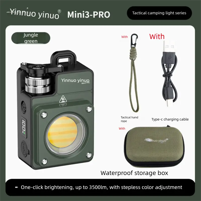 Outdoor Camping Light Campsite Light Tactical Long Battery Life Tent Light Camping Main Light Super Bright
