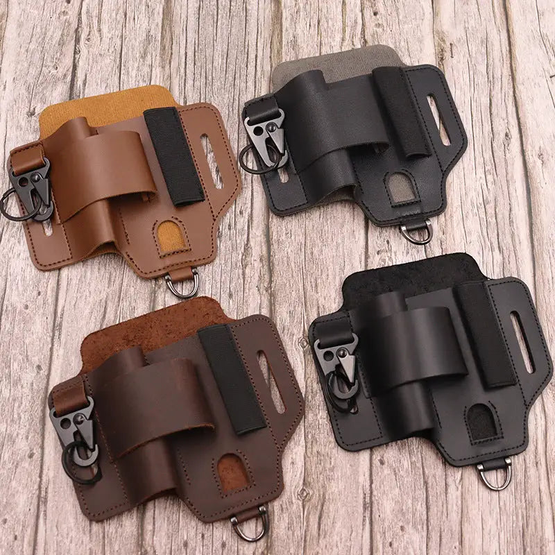 Outdoor Survival Tool Holster – PU Leather & Cowhide - Outdoor & Survival Gear / Tool Holsters & Sheaths