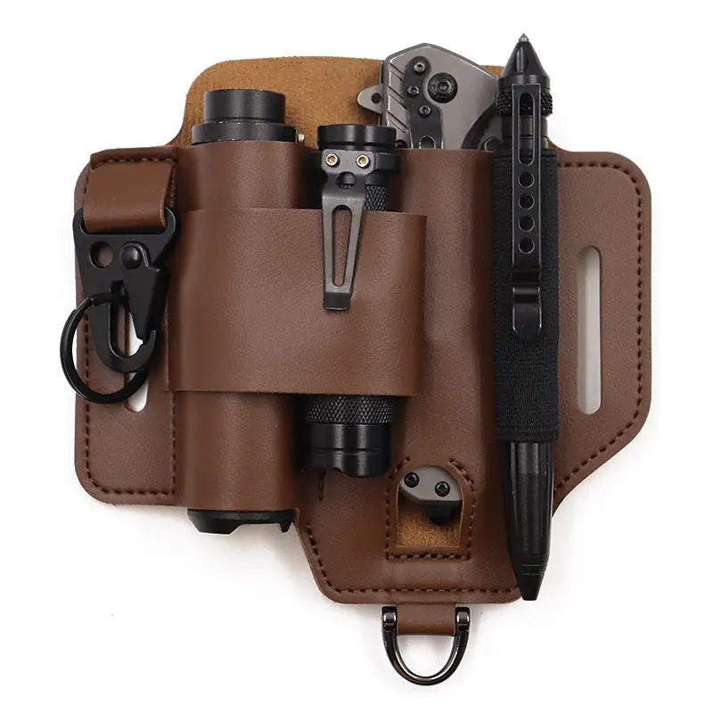 Outdoor Survival Tool Holster – PU Leather & Cowhide - Outdoor & Survival Gear / Tool Holsters & Sheaths