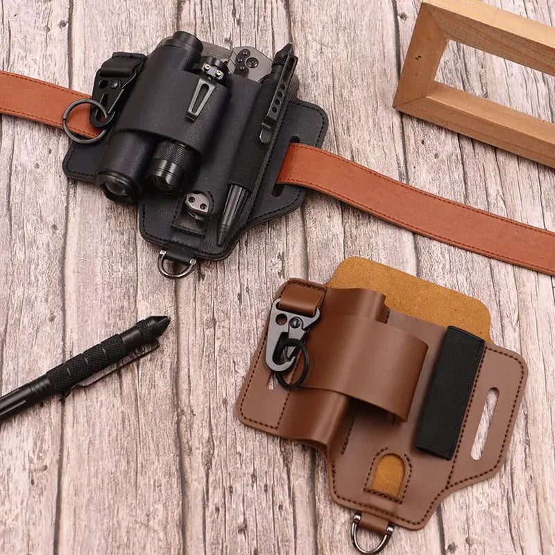 Outdoor Survival Tool Holster – PU Leather & Cowhide - Outdoor & Survival Gear / Tool Holsters & Sheaths