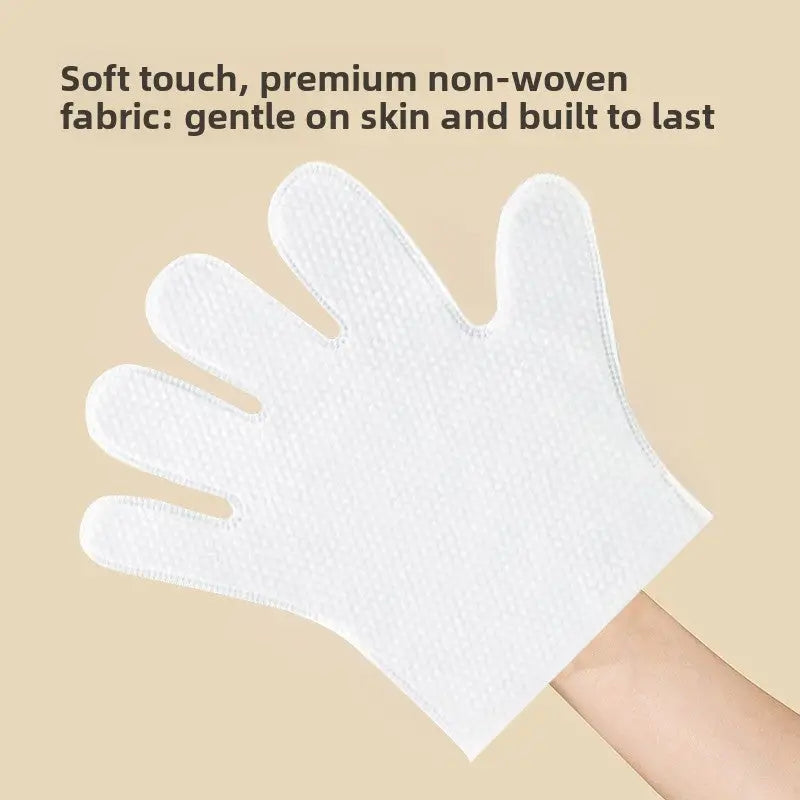 Pet Disposable Wet Wipes Gloves for Dogs & Cats | Bath-Free Cleaning & Deodorizing 6-Pack with Plant Extracts - 宠物用品