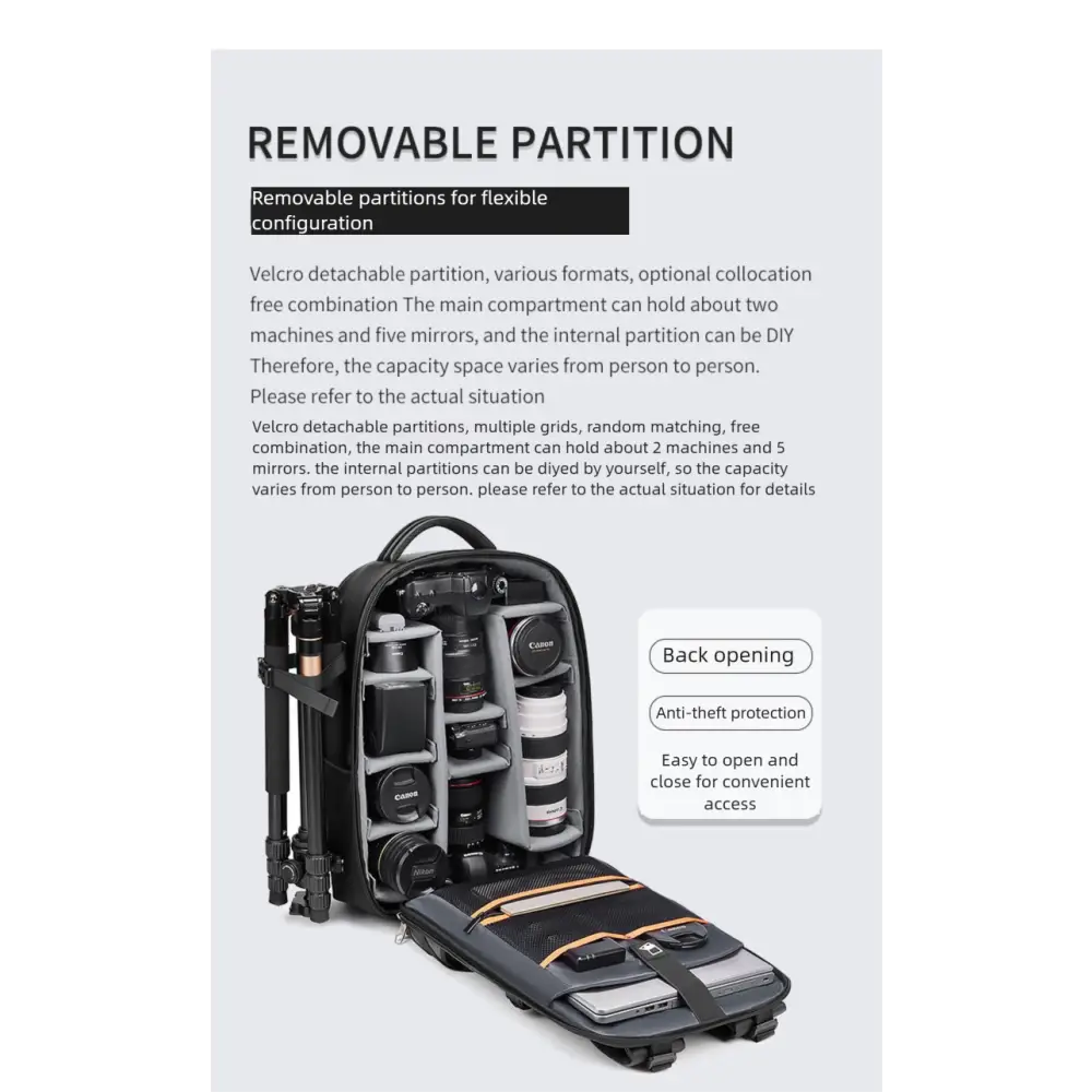 Photography Bag Waterproof Large Capacity Shoulder SLR Digital Bag Drone Backpack Integrated Outdoor Professional