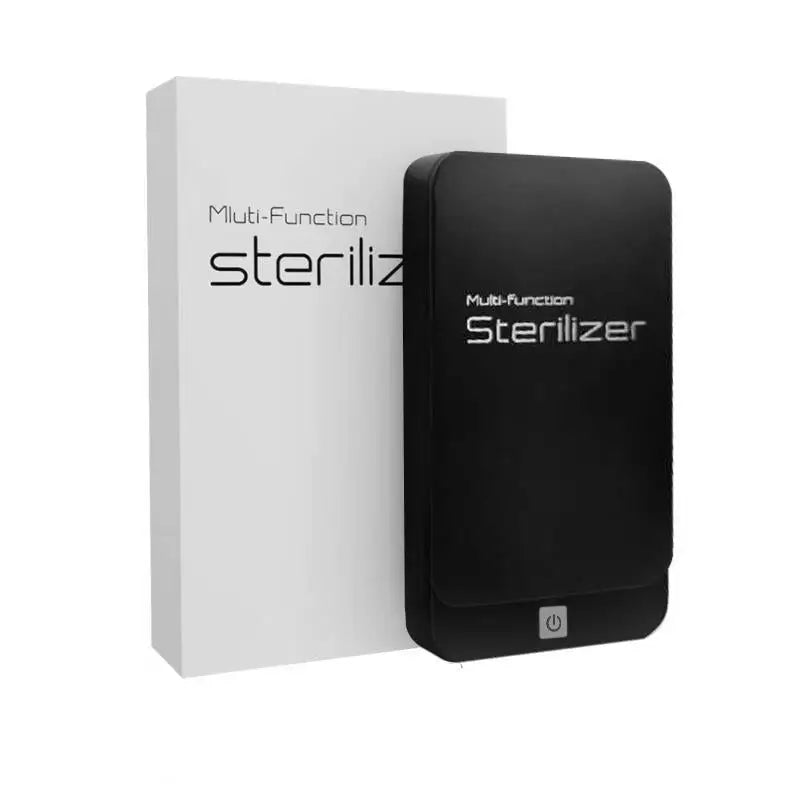 Portable UV Sterilizer Box | Multi-Function Disinfection Case for Phone Masks & Nail Tools - JOP102 black (long double