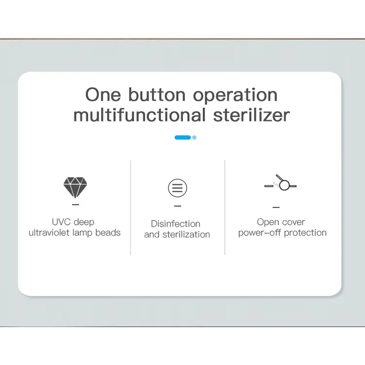 Portable UV Sterilizer Box | Multi-Function Disinfection Case for Phone Masks & Nail Tools