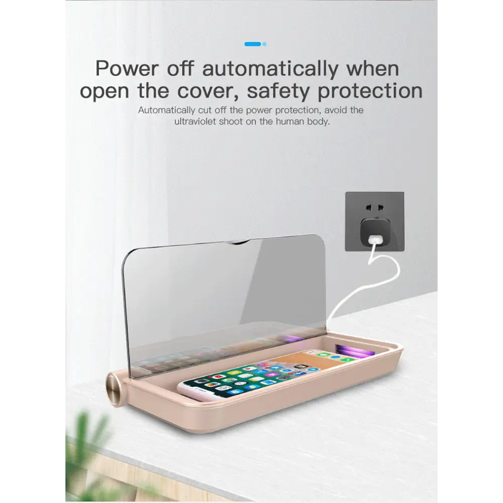 Portable UV Sterilizer Box | Multi-Function Disinfection Case for Phone Masks & Nail Tools