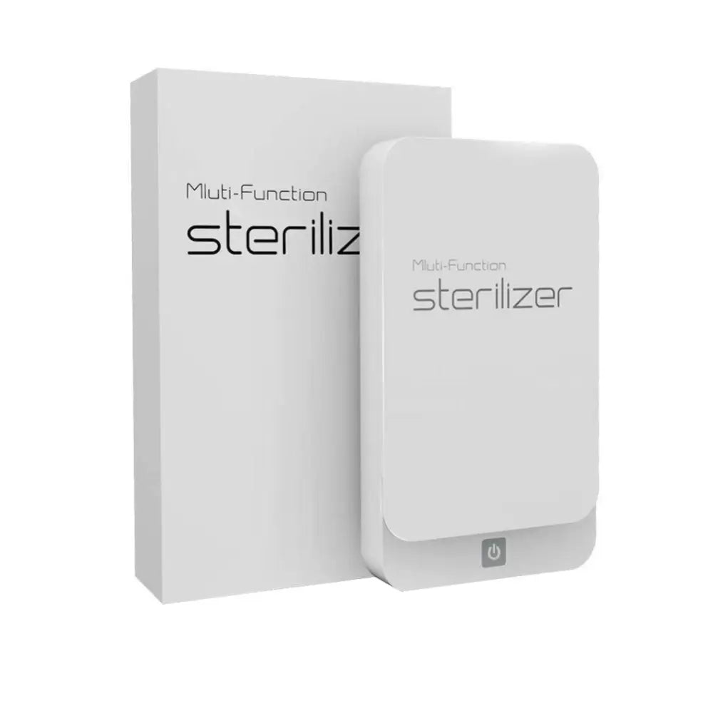 Portable UV Sterilizer Box | Multi-Function Disinfection Case for Phone Masks & Nail Tools - JOP102 white