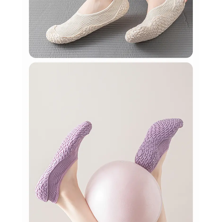 Silent Yoga Indoor Sports Shoes | Non-Slip Soft Sole Fitness Sneakers with Shock Absorption - 服装