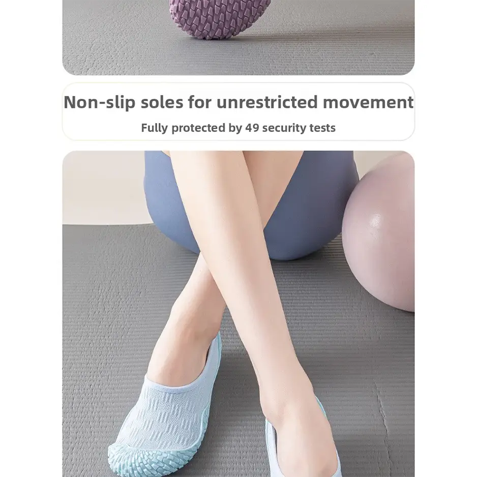 Silent Yoga Indoor Sports Shoes | Non-Slip Soft Sole Fitness Sneakers with Shock Absorption - 服装