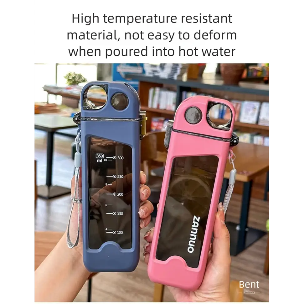 Square Sports Water Cup High-Looking Portable Small Capacity Food Grade High Temperature Resistant Cup