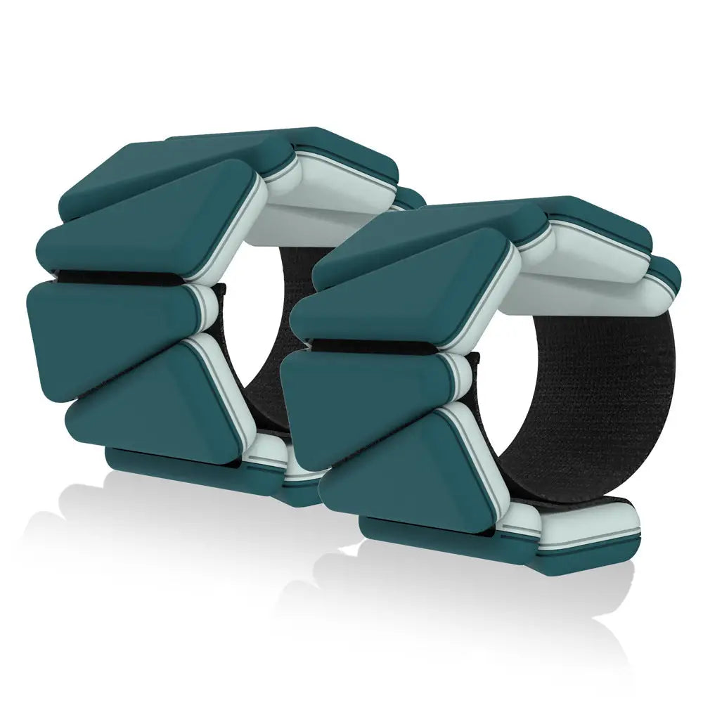 Two-tone Weighted Wristband Silicone Wrist and Ankle Strength Training Lead Block Invisible Equipment - Burgundy red