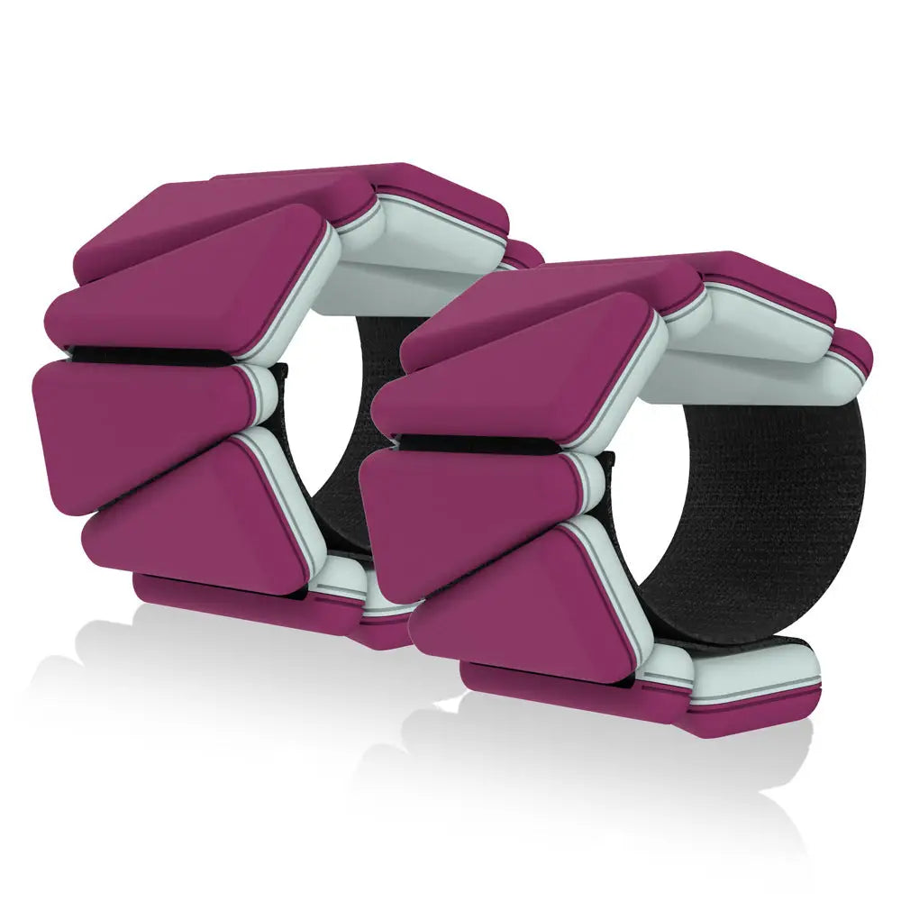 Two-tone Weighted Wristband Silicone Wrist and Ankle Strength Training Lead Block Invisible Equipment - Burgundy red