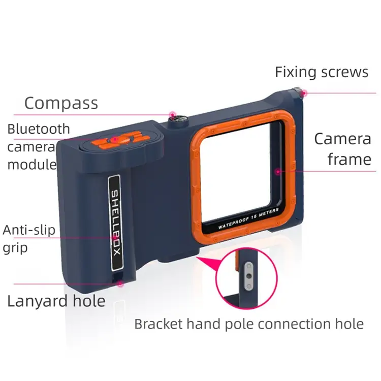 Universal Waterproof Diving Phone Case | Underwater Photography & Video with Bluetooth Control - 科技配件
