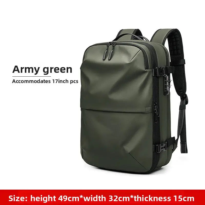 Vacuum Compression Backpack Business Travel Large Capacity Travel Backpack Water-Repellent Luggage Bag Multi-Functional