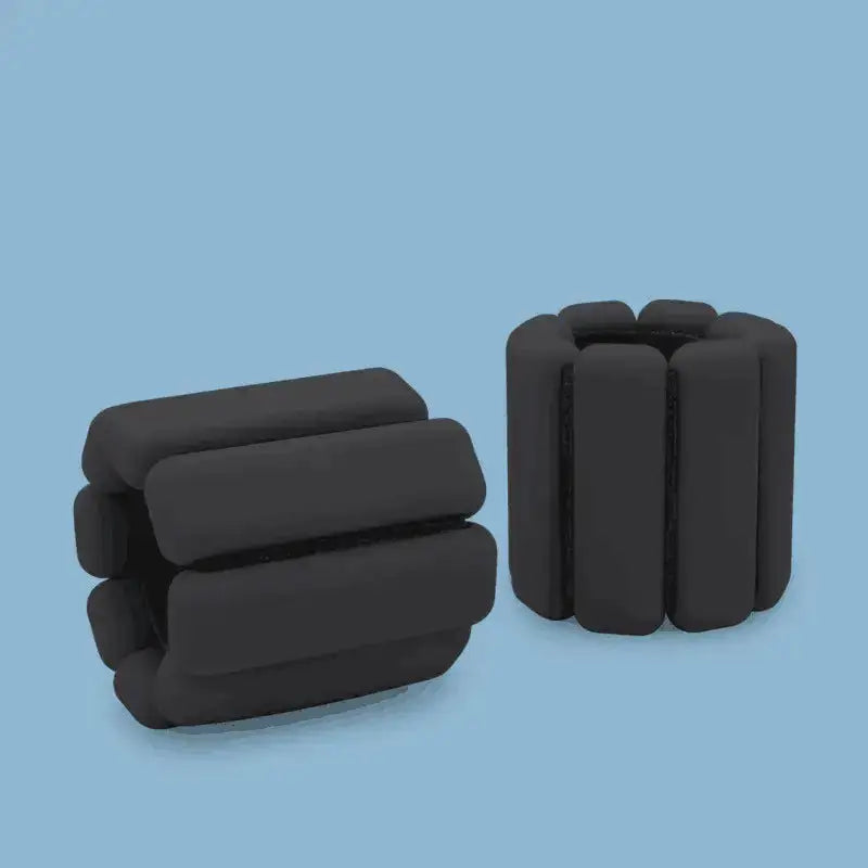 Weighted Sports Wristbands | Silicone Gravity Bracelets for Fitness & Running - black / 1 Pound - 运动与健身