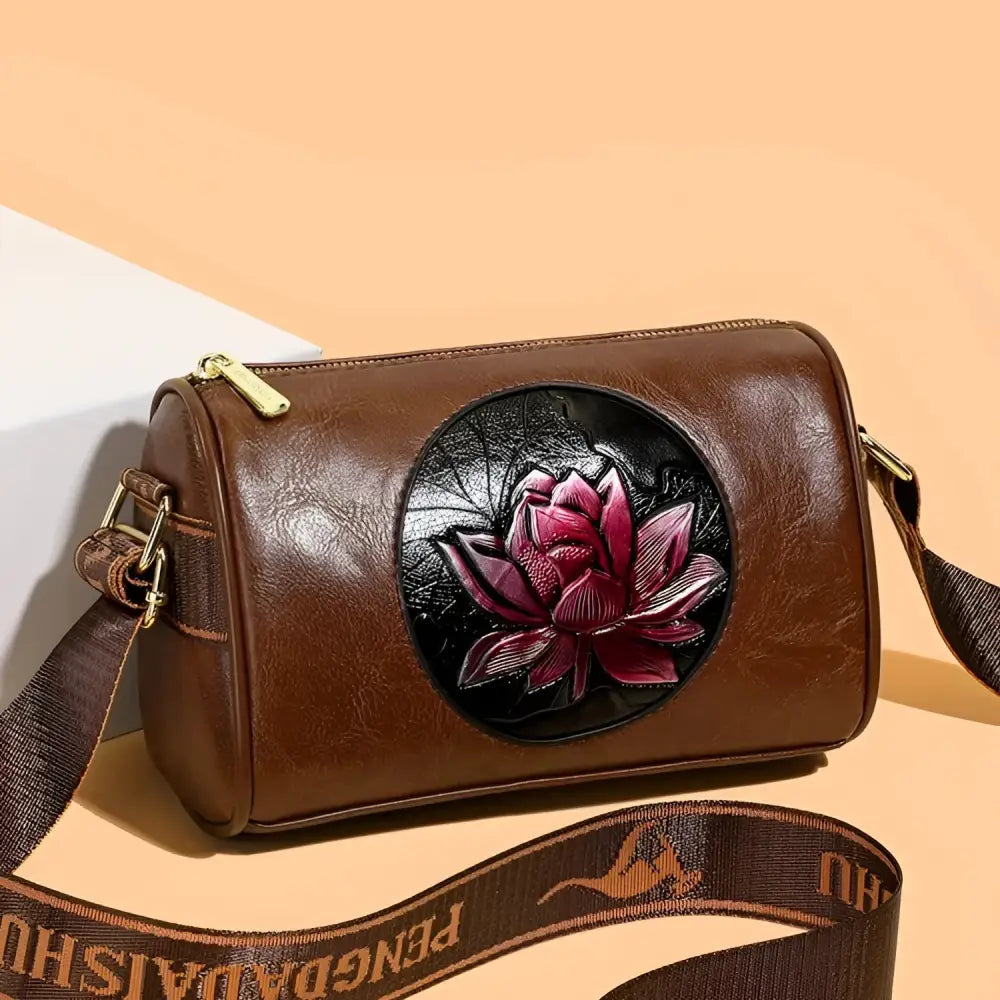 Women’s PU Boston Crossbody Bag with Zipper - coffee / Free size - Fashion / Women’s Bags / Shoulder & Tote Bags
