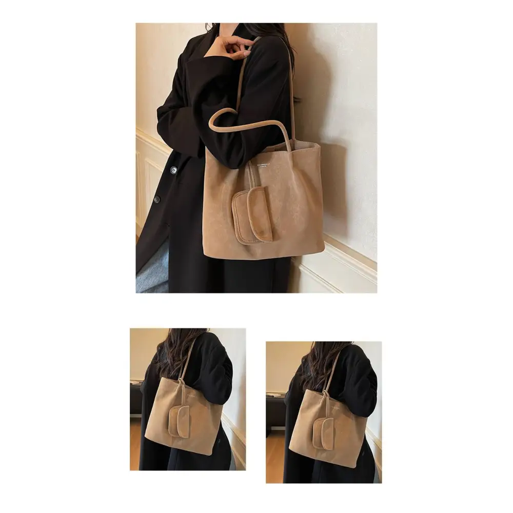 Women’s PU Embossed Bucket Bag with Magnetic Buckle – Ethnic Style - Fashion / Women’s Bags / Shoulder & Tote Bags