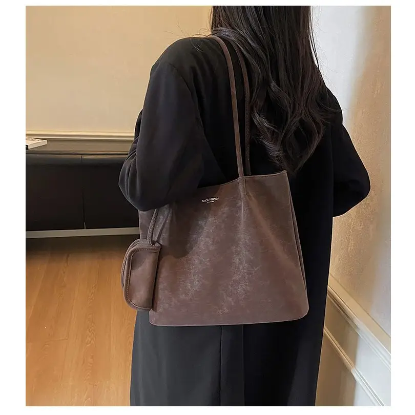 Women’s PU Embossed Bucket Bag with Magnetic Buckle – Ethnic Style - Fashion / Women’s Bags / Shoulder & Tote Bags