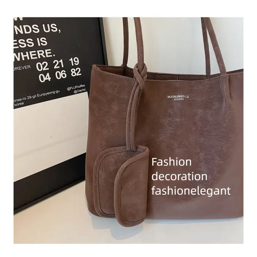 Women’s PU Embossed Bucket Bag with Magnetic Buckle – Ethnic Style - Fashion / Women’s Bags / Shoulder & Tote Bags